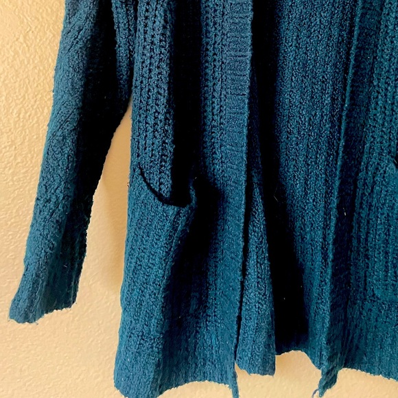 American Eagle Cable Knit long cardigan XS/S in Teal - Picture 5 of 5